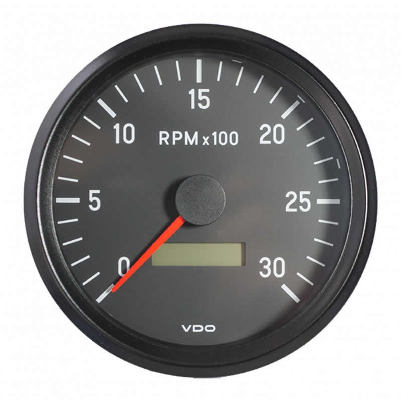 VDO Cockpit International Tachometer 3.000 RPM 100mm 12-24V